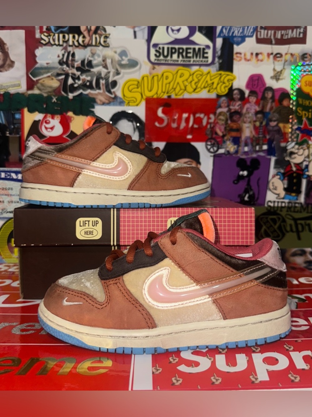 2021 Nike Dunk Social Status Chocolate Milk Size 10c Toddler 10 C OG ALL